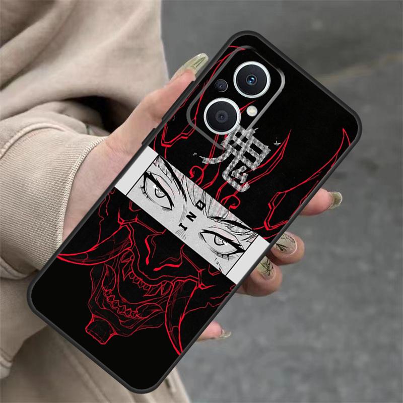 Japanese Hannya Oni Mask Case For OPPO Reno 8T 13F 14F 12F 11F 10 12 13 14 Pro 7 8 Lite OPPO Find X8 X6 X9 Pro Cover