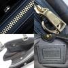 Used COACH Handbag 91494 Signature PVC/leather Dark brown black Shoulder
