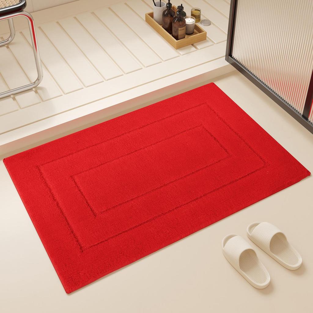 Thick Absorbent Non-Slip Bathroom Mat - Entrance and Toilet Floor Rug