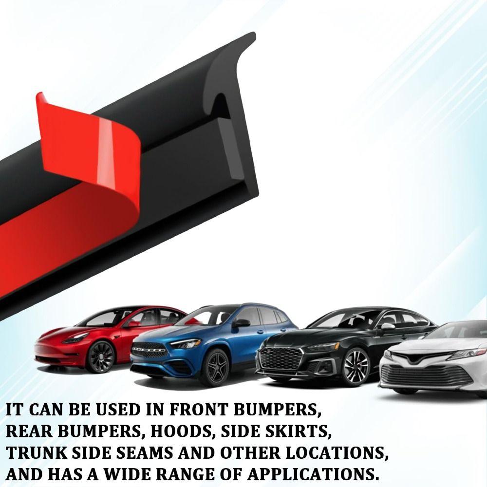 1 Meter Length Car Light Rubber Seal Strip T-Shape Profile Rubber Auto Front Rear Windshield Seal Black Waterproof