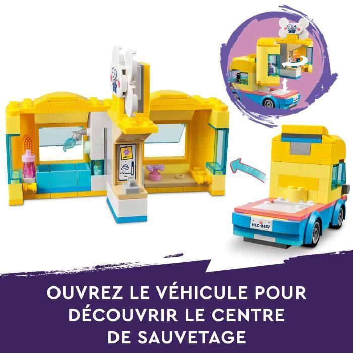 LEGO® Friends 41741 La Fourgonnette De Sauvetage Canin, Jouet Animaux Enfants 6 Ans, Série 2023