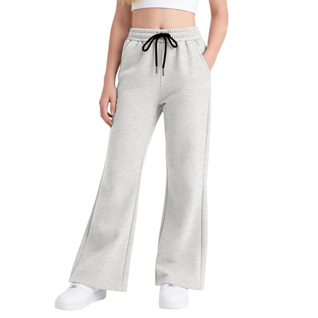 Kids Flared Leggings Stretchy Slim Fit Lined Pants for Fall Winter