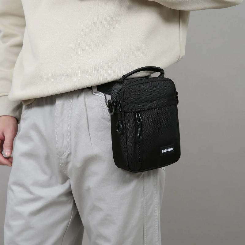 Men's Lightweight Multi-Wear Waist Bag – Convertible Crossbody Sling for Casual Shoulder or Hip Carry