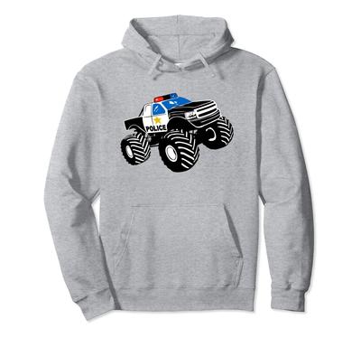 Police Car Monster Truck Hoodie