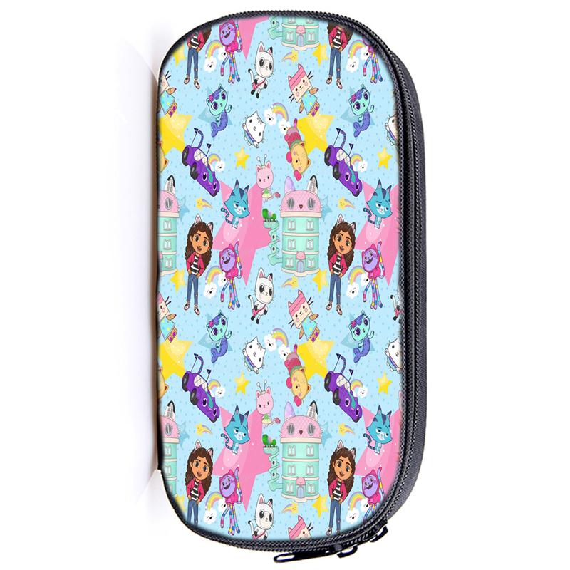 Casă de creion Gabby's Dollhouse Husă Gabby Cat pentru fete Cutie de pix de capacitate mare Organizator Rechizite școlare Accesorii de birou Geantă de papetărie