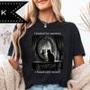 Black Cat Mirror Graphic Tee, Cat Lover Gift, Philosophical Self-Reflective Humor
