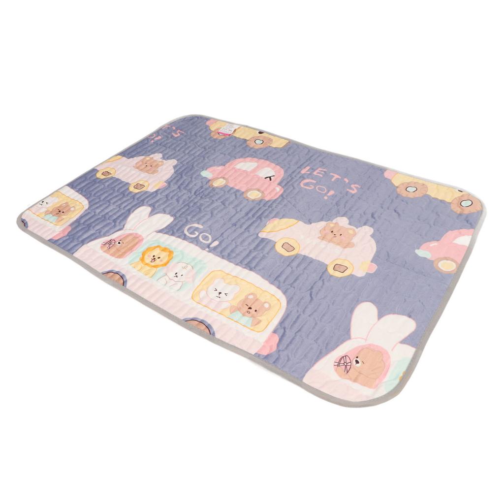 Bed Pads Washable Waterproof 28x39.4in Water Absorption Soft Skin Friendly Urine Mattress Cute Bear Pet Pads for Incontinence