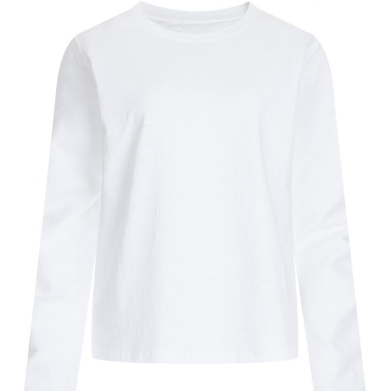 Shop   Women S baSic Slip Semi Crop Daily Long Sleeve T ShirT Pink Dai wSh 1153