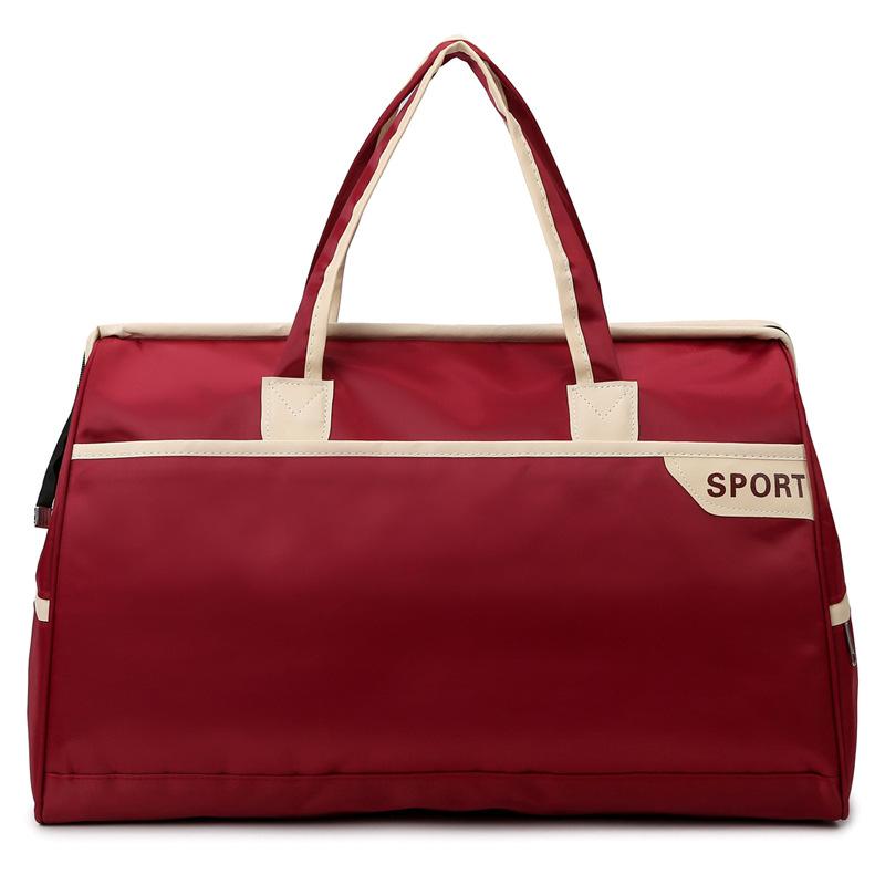 

2025 Новая Простая Модная Туристическая Сумка для Отдыха, Сумка для Багажа для Путешествий на Короткие Расстояния, Водонепроницаемая из Оксфорда, Большой Вместимости, Спортивная Фитнес-Сумка Унисекс, Сумка для Йоги красный