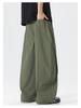 2026 Men's Summer Ice Silk Straight-Leg Pants: Comfortable, Fashionable, Loose Fit with Curved Blade Design