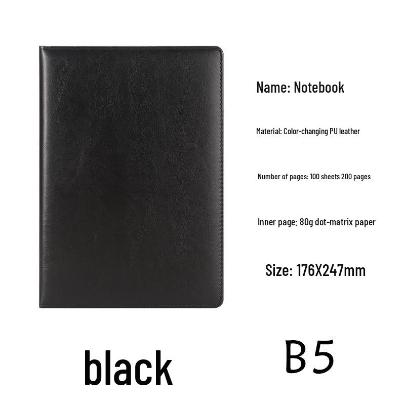 Notizbuch A5/B5 mit 64 Seiten aus Kunstleder mit individuellem Logo für Meetings