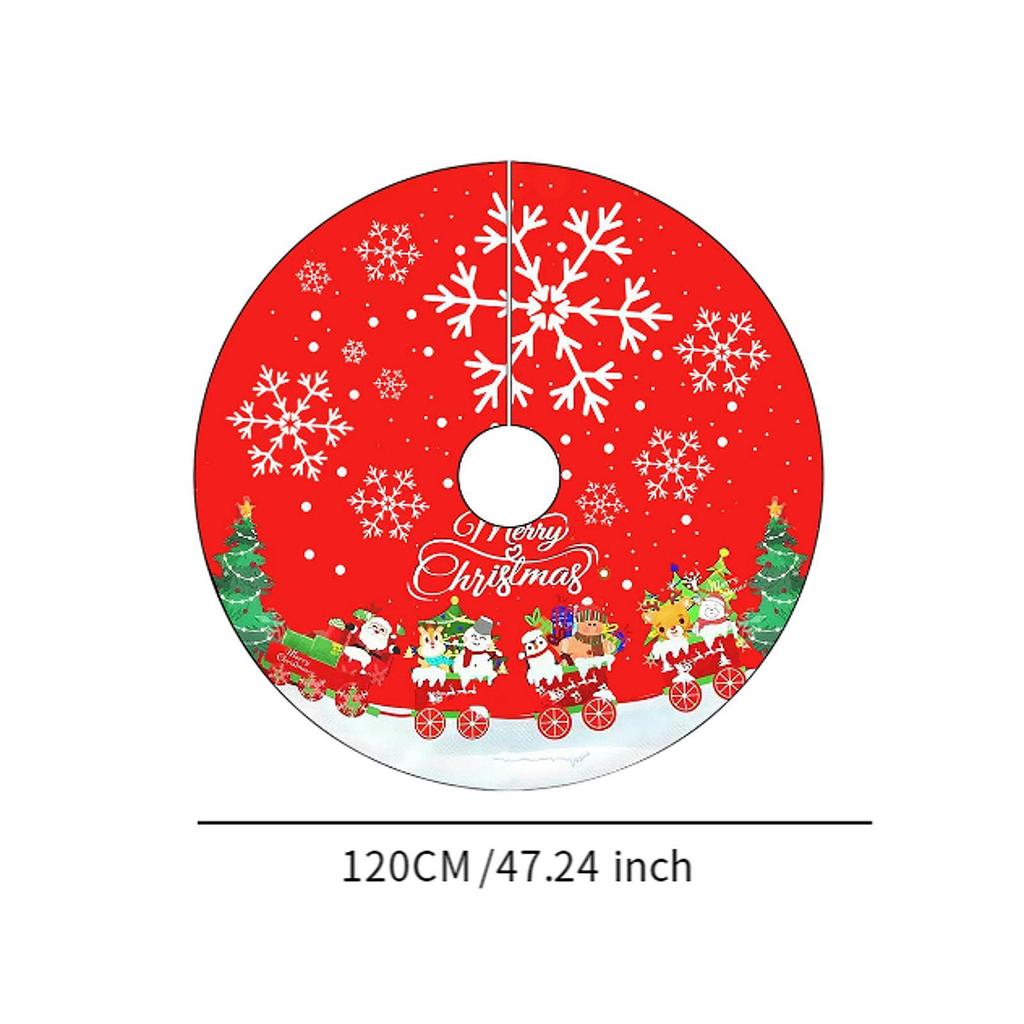Christmas Tree Skirt Christmas Decoration Elegant Base DIY Tree Carpet Xmas Tree