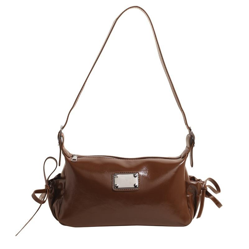 Light Luxury Soft Leather Bag Women's Spring New Casual Commuter Pillow Bag High-end Texture Fashion Shoulder Armpit Bag