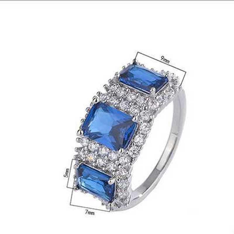 Sace Gems Classic Copper Alloy Zircon Ring Ladies Jewelry Wedding Promise Party Gift