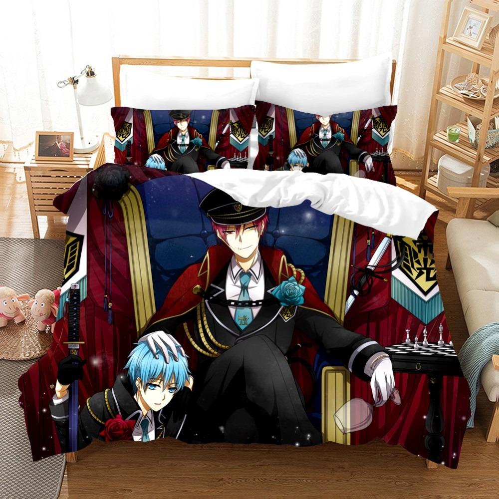 Anime KurokoS Basketball Kuroko Tetsuya Bedding Collection With Bed Linen Cartoon Duvet Cover Collection Pillowcase Twin Size For Boys Bedclothes