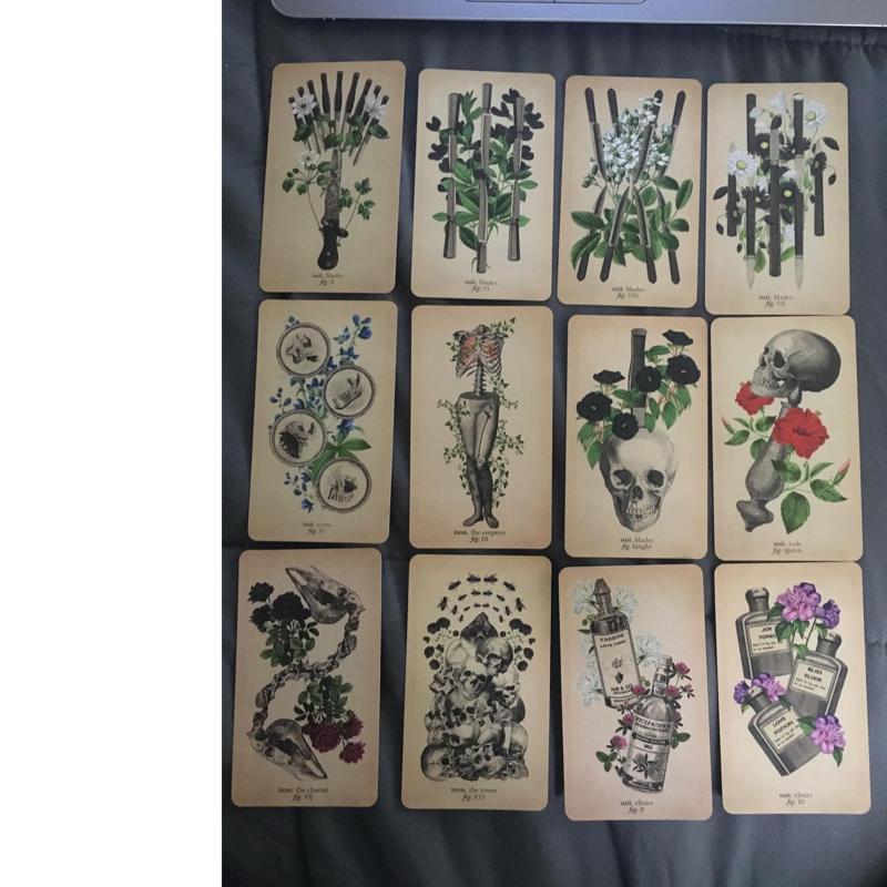 The Antique Anatomy Tarots 78-Card Deck Full English Oracle Cards Divination Fate Family Party Board Game