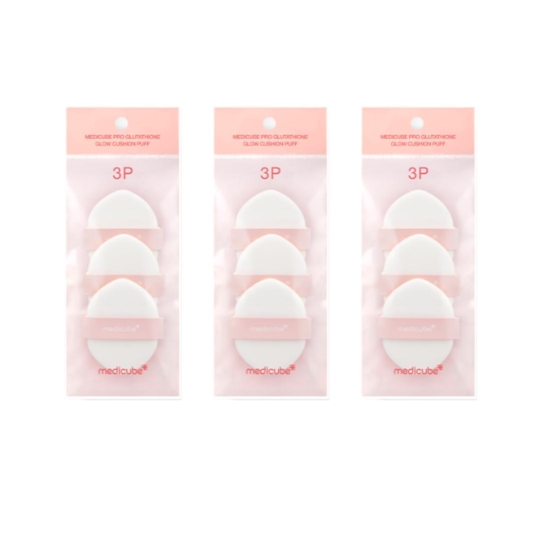 Medicube Pro Glutathione Glow Cushion SPF50+ PA++++ 15г (Оттенок 21 / Оттенок 23), Medicube Pro Спонж для сияния с глутатионом (9 вариантов) #Glutathione GlowPuff 9EA