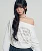 VENHIT Vcf Cry One-Off Shoulder Sweatshirt