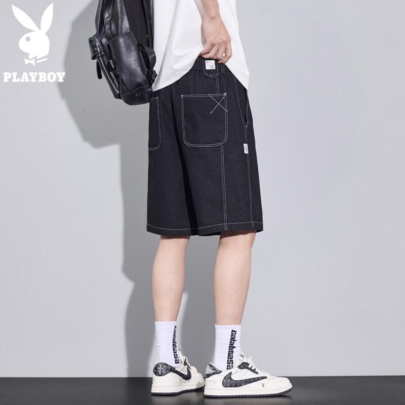 Playboy Men s Lightweight Straight Fit Cargo Shorts 38