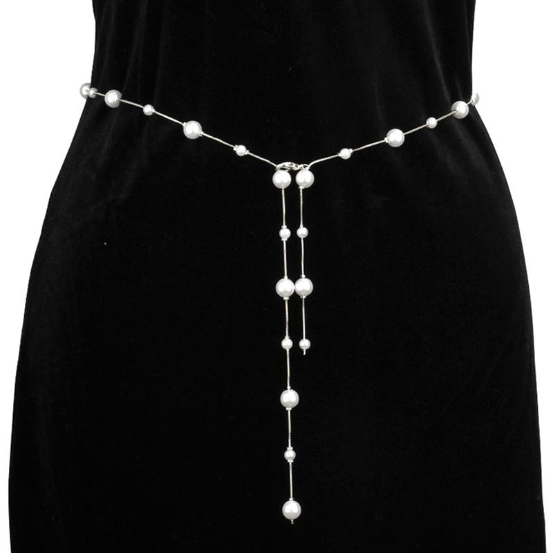 

Accessories Ins Sexy Pure Desire Style Imitation Pearl Waist Chain Women S Simple Metal Chain Body Chain