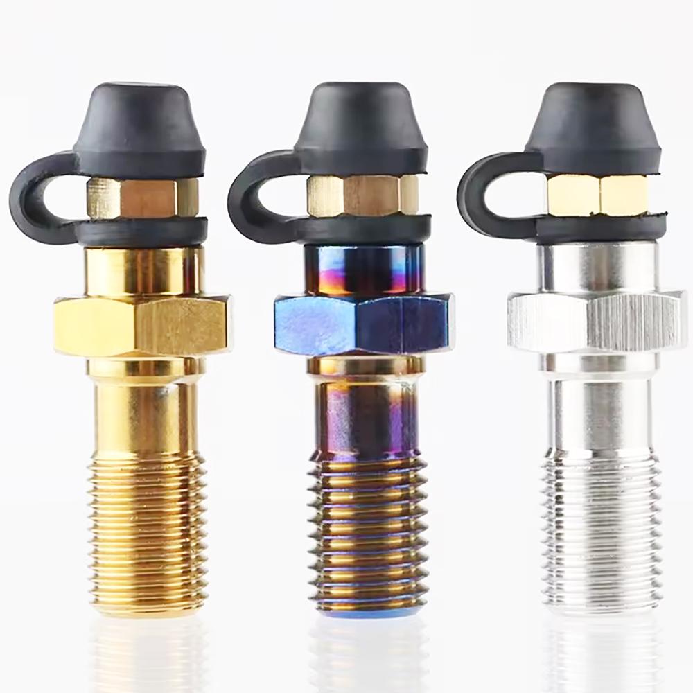 Motorcycle Accessories Brake Bleed Screw Banjo Bolt M10*1.25mm /1.0mm Oil Nozzle Throat Air Release Brake Caliper Cylinder Screw