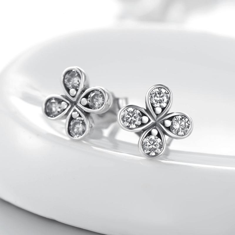 Tancise 925 Sterling Silver Zircon Earrings Drop Earrings For Women Wedding Party Gifts