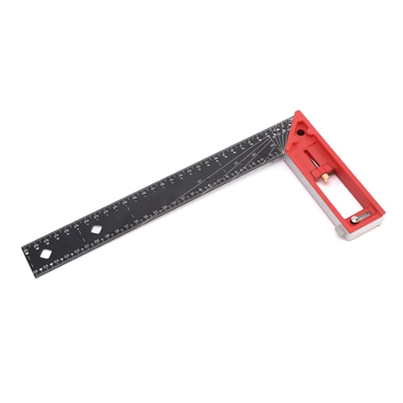 

Square L Shape Square 30-90 Degree Square with Marking Hole 12 Combination Square for Measuring Scribing красный