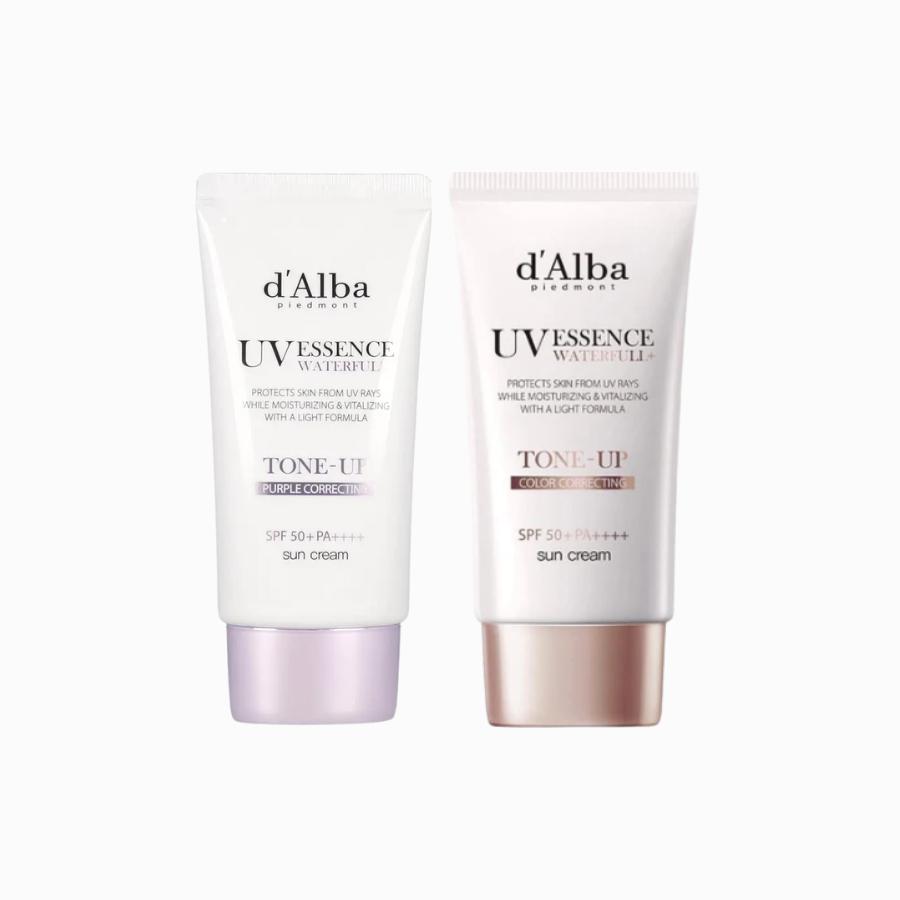 d'Alba UV Essence Waterfull+ Tone Up Color Correcting & Purple Correcting Sun Cream 50ml