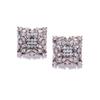 Stunning Square-Shaped Stud Earrings for Women  Grey-Toned Look  Stylish Block Design  Rose Gold-Plated