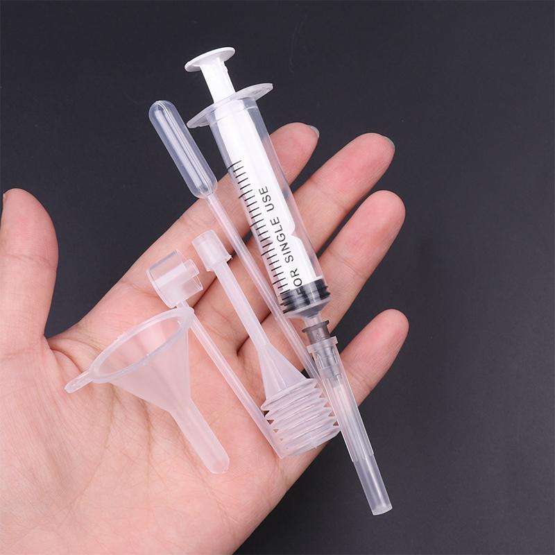 6Pcs/Set Perfume Refill Tool Set – Plastic Syringe, Dropper, Funnel, and Dispensing Accessories for Cosmetic Applications