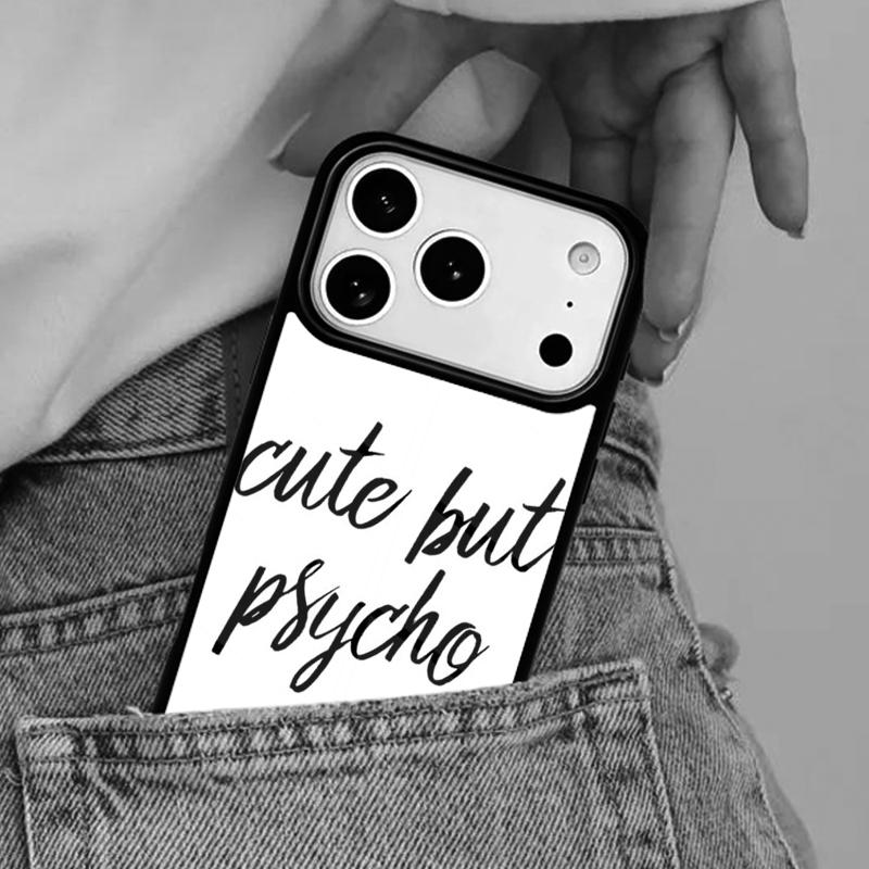 Cut But Psycho Handyhülle für iPhone 16e 15 14 13 12 17 Pro Max Plus Air 17pro Hülle Coque