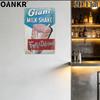Vintage Art Beer Poster Metal Tin Sign Giant Milk Shake Frosty Delicious Wall Posters Metal Signs for Pub Bar Home Decor Plaque