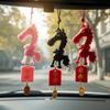 Traditional Chinese New Year Decoration Zodiac Pony Figurine Car Ornament  Festive Decor