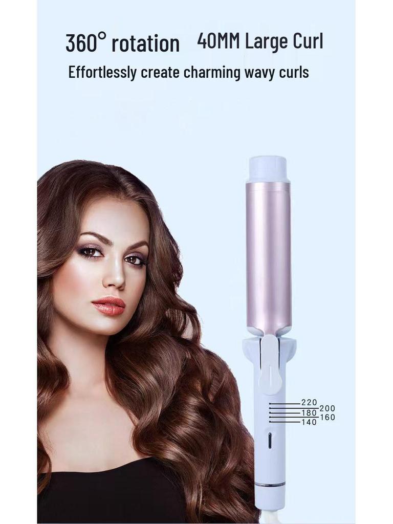 40MM Large Wave Curling Iron for Fluffy Water Ripple Hair