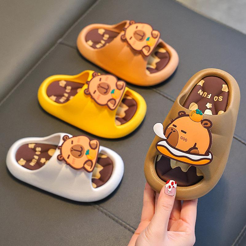 Capybara Sommer Kinder Sandalen Jungen und Mädchen Rutschfeste Indoor Bade Sandalen Große Kinder Weiche Sohle Sandalen