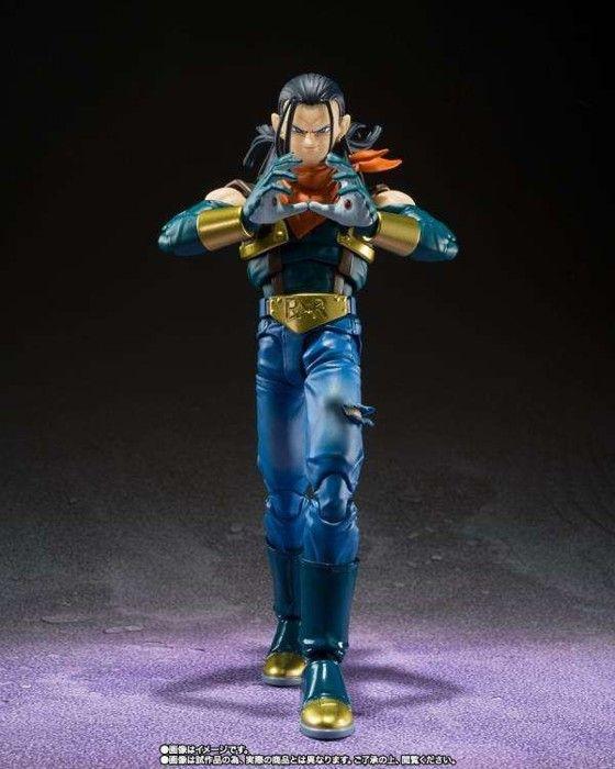 Figurine - TAMASHII NATIONS - Super Android 17 - 15 cm - Dragon Ball GT - 4 paires de mains