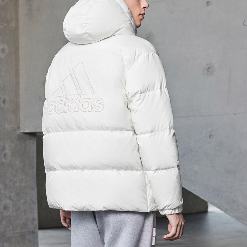 Adidas Down Jackets Unisex Jade White Hooded Moderate Other IV7563