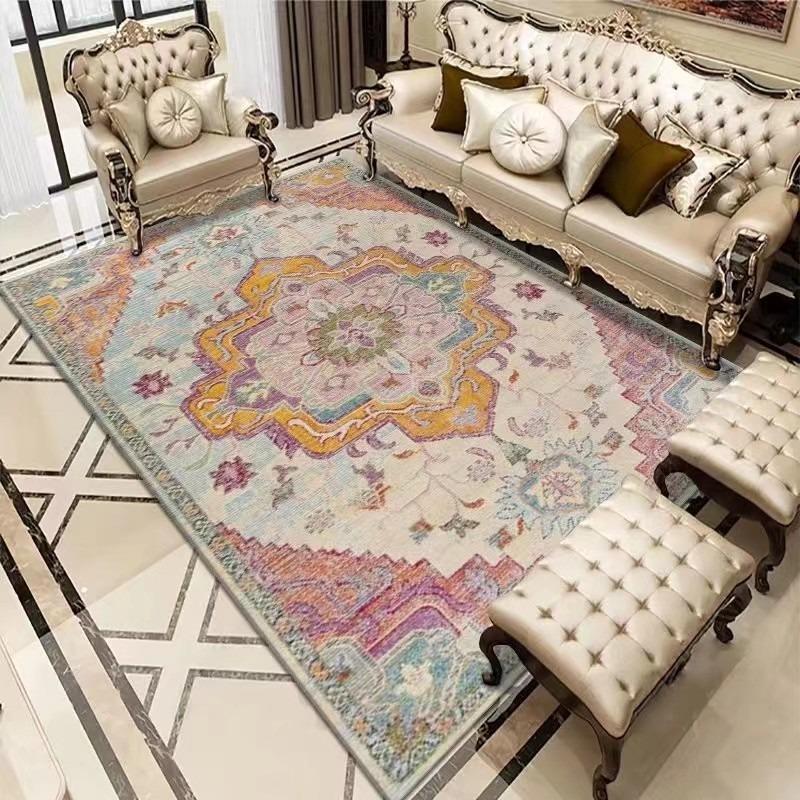 Retro Europe Persia Türkiye Carpet Living Room Sofa Bedroom Bedside Study Kitchen Entrance Door Rug Non-slip Home Decor Mat
