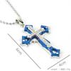 European and American New Punk Style Three-layer Cross Necklace, Women's Personalized Pendant In Multiple Colors