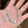 Elegant Mother-of-Pearl Clover Bracelet Women Delicate Floral Design Lightweight Luxury Jewelry 2026 Collection