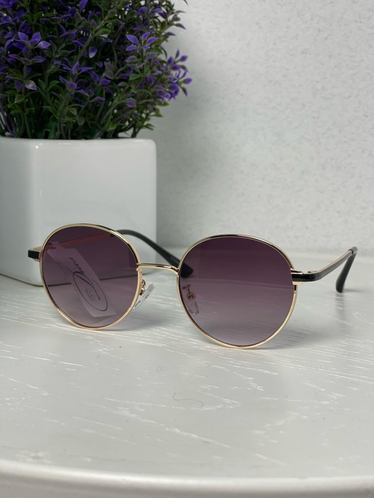 

Урожай жіночі сонцезахисні окуляри Кругла оправа Окуляри Мода Відкритий пляжний відпочинок Сонцезахисні окуляри Фіолетовий