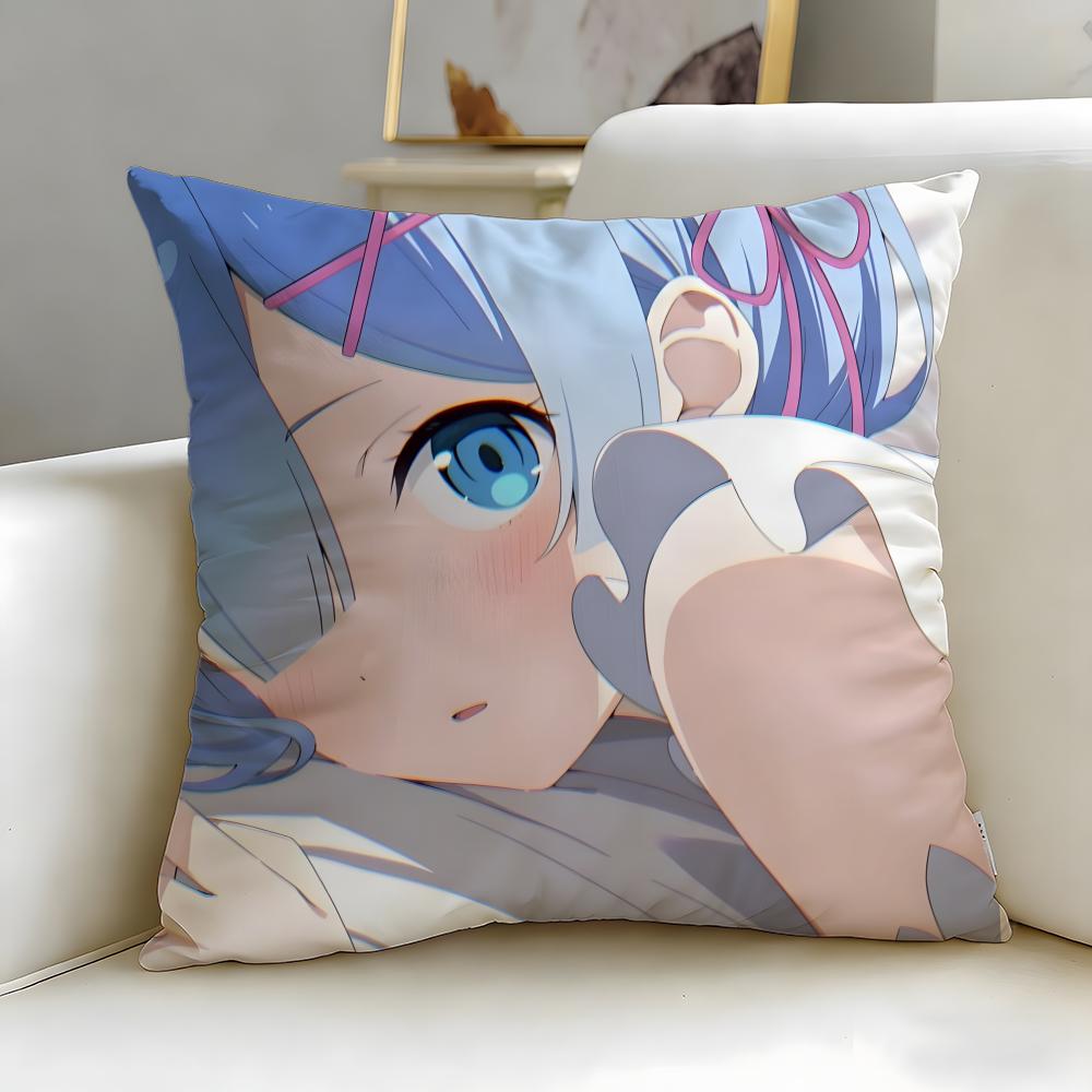 ReLife In a Different World from Zero Cushion Cover Soft  EasyWash Pillow Case  Versatile for Couch Bed Travel and Office