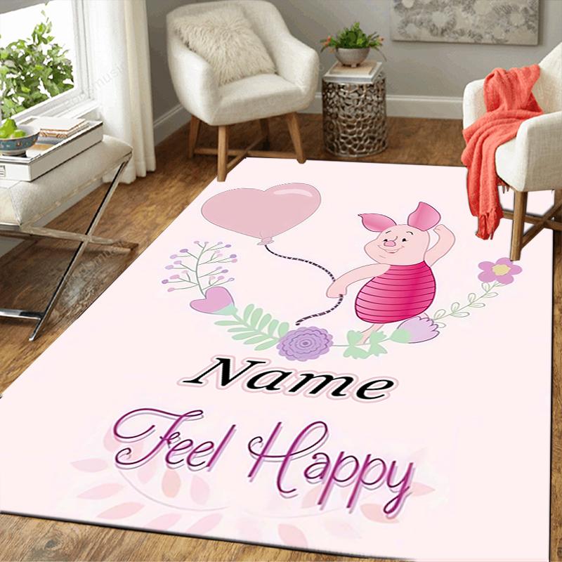 Custom 1Pc Piglet Hugs Winnie Pooh Rug Office Carpet Indoor Outdoor Entrance Doormat Nonslip Soft And Comfortable Living Room D916361