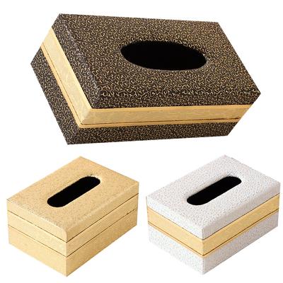 Künstliche Leder Hause Auto Tissue Box Schreibtisch Zubehör Lagerung Box Kreative Serviette Möbel Lagerung Box