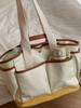 Korean Large Capacity Versatile Canvas Mommy Bag - Lightweight Crossbody Tote for Mother and Baby