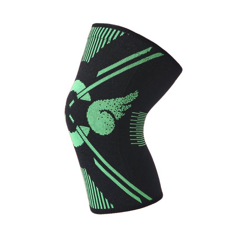 Knitted Sports Knee Pad High Elastic Breathable Compression Support for Basketball Running Fitness Cycling