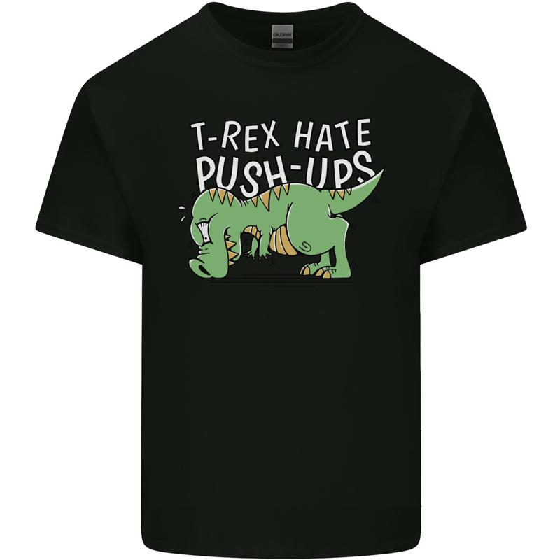 T-Rex Hates A Pushups Funny Dinosaur Mens Cotton T-Shirt - Men s Summer Cotton Graphic Tee S разноцветный