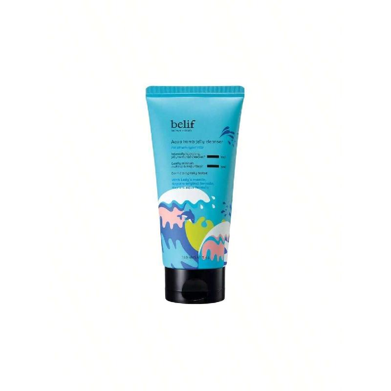 

Belif Aqua Bomb Hydrating Jelly Cleanser 160ml,Moisturizing Bomb Bundle, Gentle Hydrating Face Wash, 48hrs of Moisture & Hydration, Peptide,