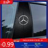 GLC GLB 2Pcs Car Center Pillar Sticker Auto B Pillars Protective Film For Mercedes Benz AMG W203 W206 W220 W205 W211 W212 W201