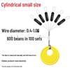 Olive-Shaped Silicone Fishing Beads - 100 Sets of Small Space-Saving Tackle Accessories